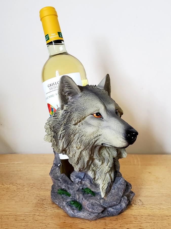 Call of the Wine Wolf Wine Bottle Holder 