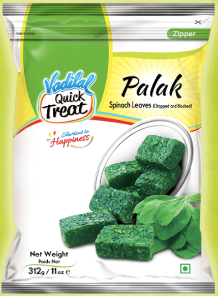 Vadilal Palak / Spinach Leaves Chopped & Blocked - (312g / 11oz)
