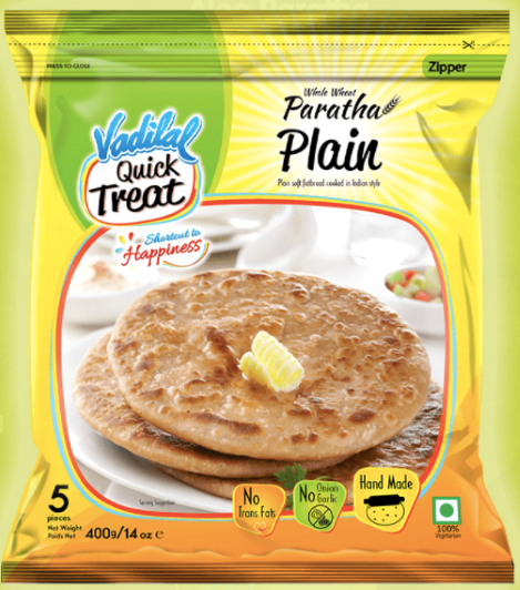 Vadilal Plain Paratha - (400g / 5 pcs)