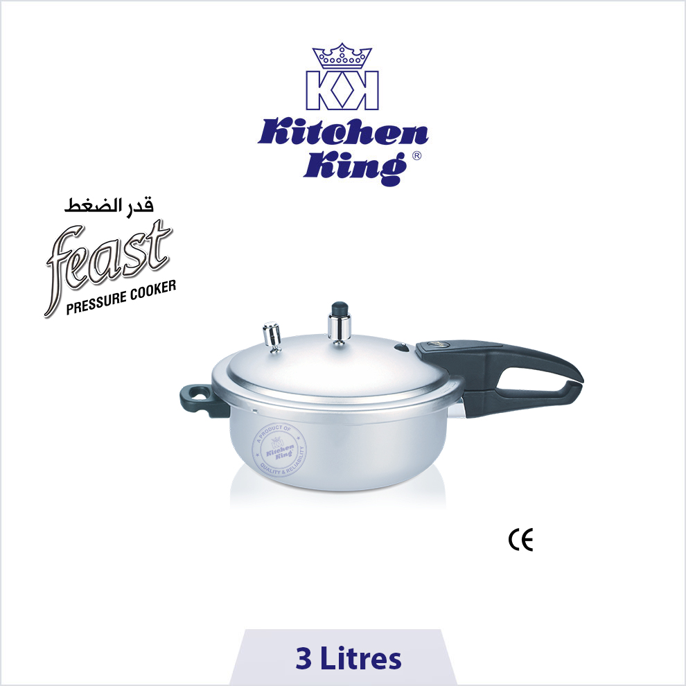 Kitchen King |Pressure Cooker Feast 3 Liters (Small Size)