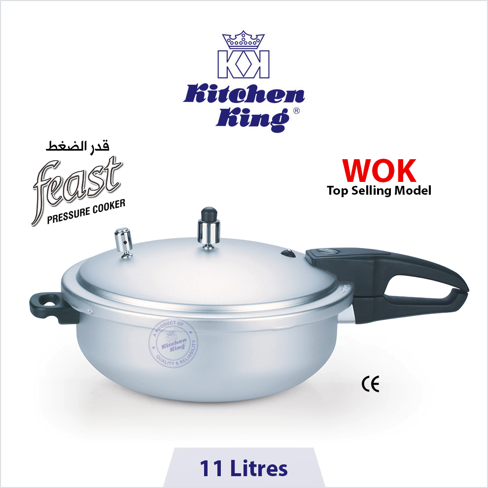 Kitchen King | Pressure Cooker Feast (Wok/Karahi) - 11 Liters