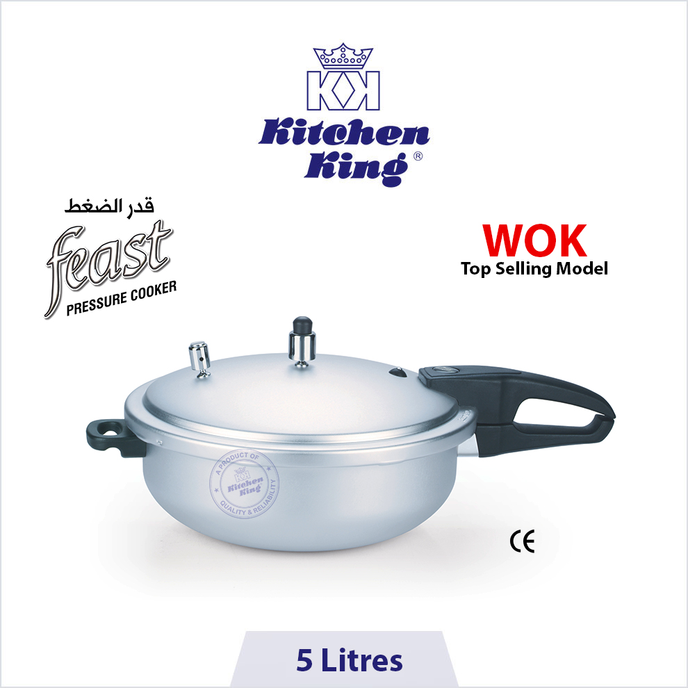 Kitchen King | Pressure Cooker Feast (Wok/Karahi) - 5 Liters