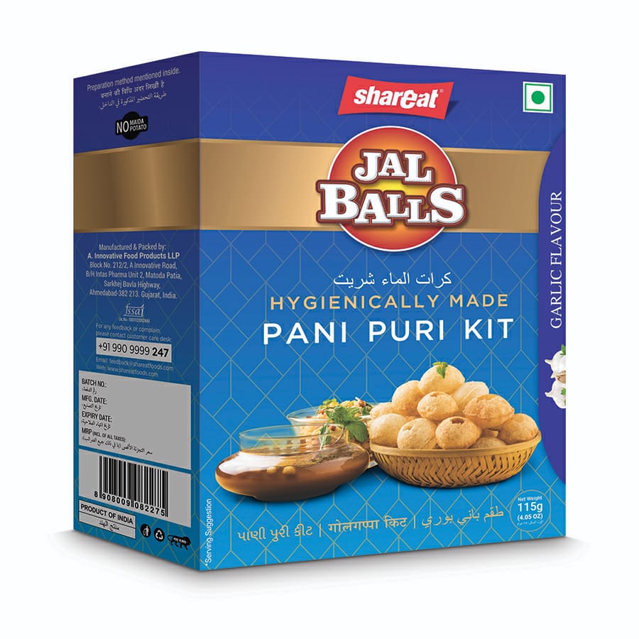 Jalballs Pani Puri kit Garlic Flavour 115G