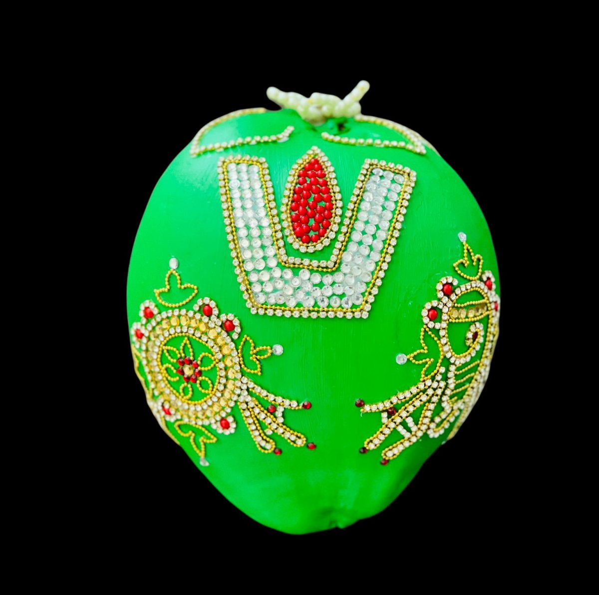 Decorated Coconut w/ Embellishment