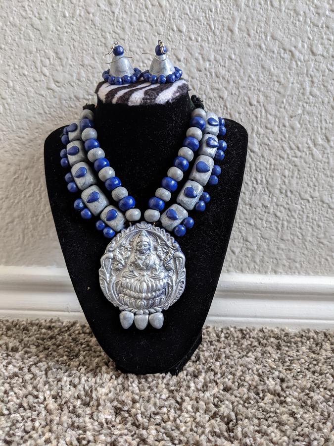 Hand made Lakshmi Devi pendant necklace