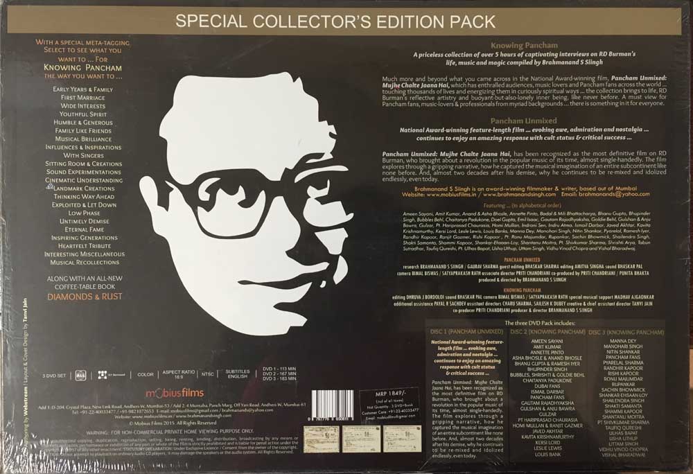 Knowing Pancham - Unmixed Special Edition 3 DVD Set
