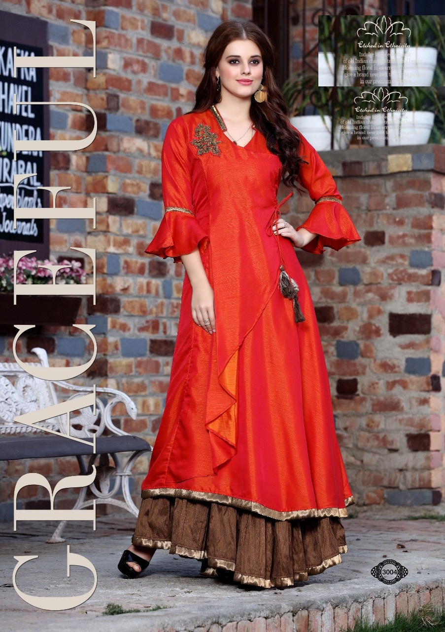 long party wear kurti