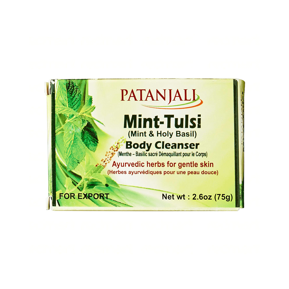 Patanjali Mint Tulsi Body Soap - 75 gm #42040 | Buy Bath Soap Online
