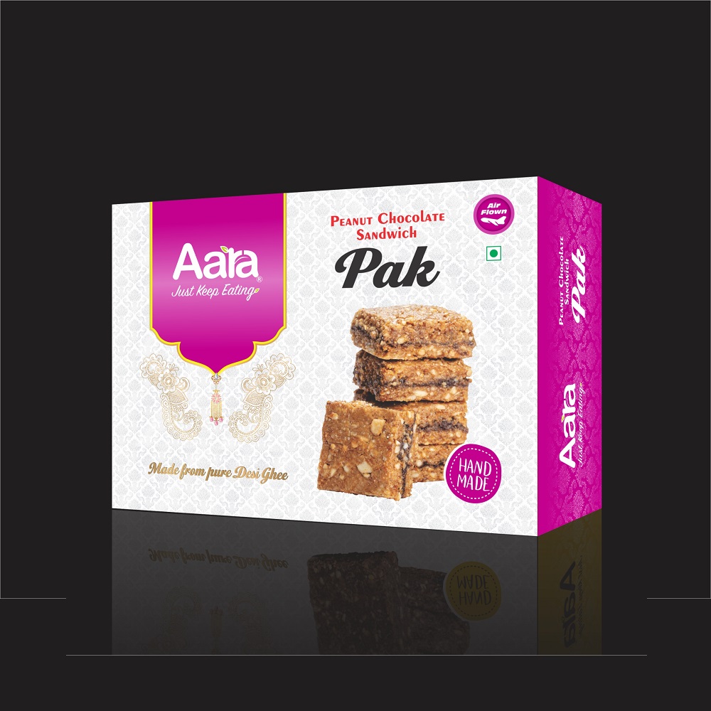 Aara Peanut Chocolate Sandwich Pak (Made from Pure Desi Ghee) Aara Peanut Chocolate Sandwich Pak (Made from Pure Desi Ghee)