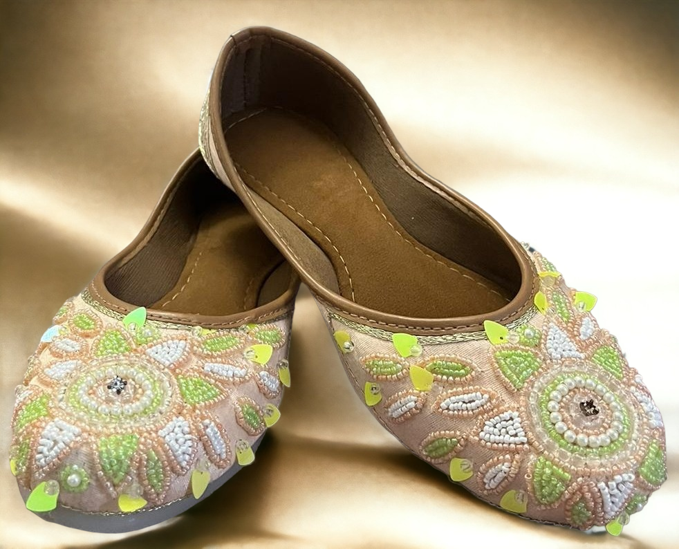 Fancy Embellished Punjabi Jutti Imported from India Sizes 6-12 Fancy Embellished Punjabi Jutti Imported from India Sizes 6-12