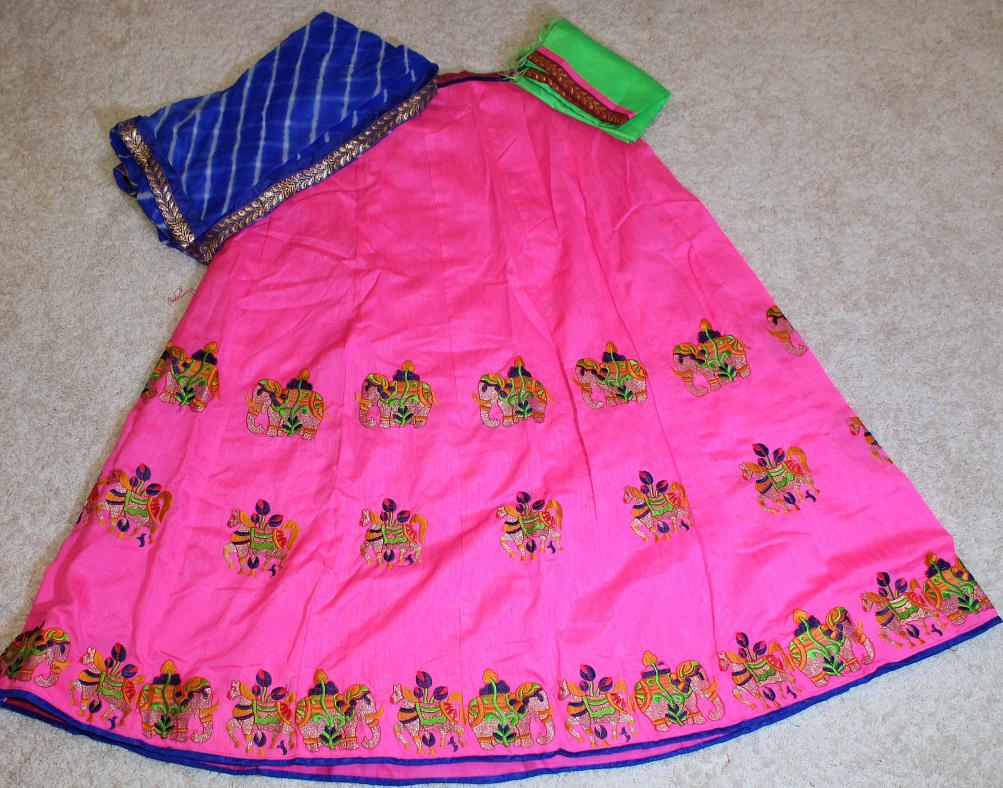 pink colour ka lacha