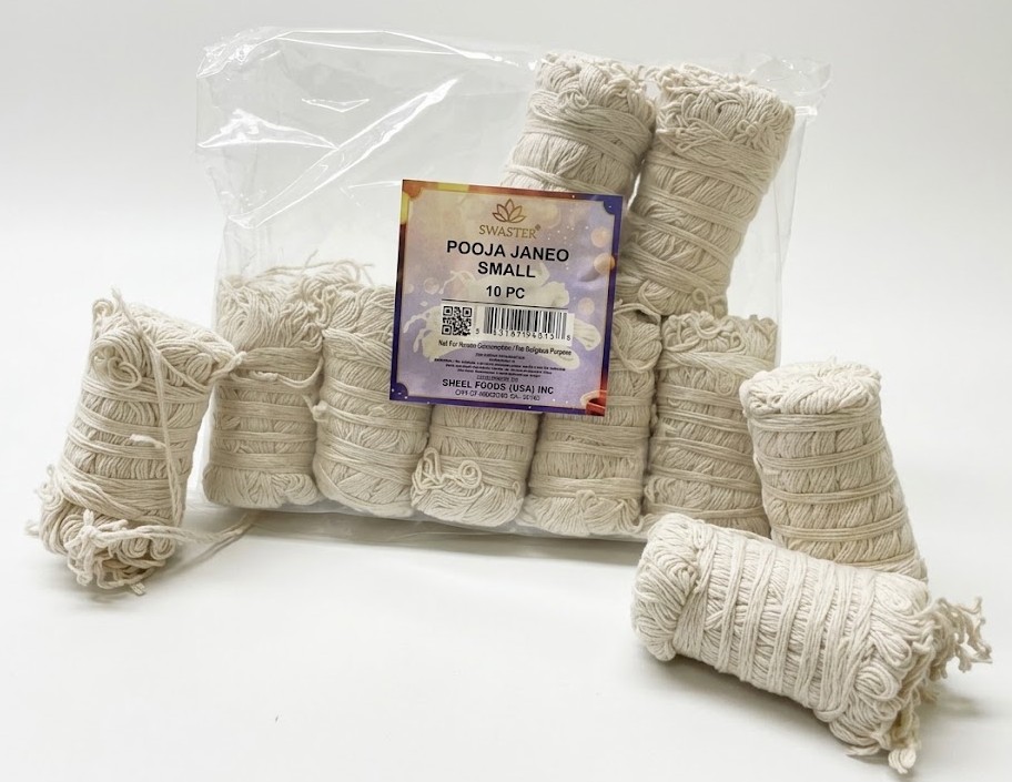 Swastik - Pooja Janeo Small 10 pc Net Wt: 4.40 oz (125gm)