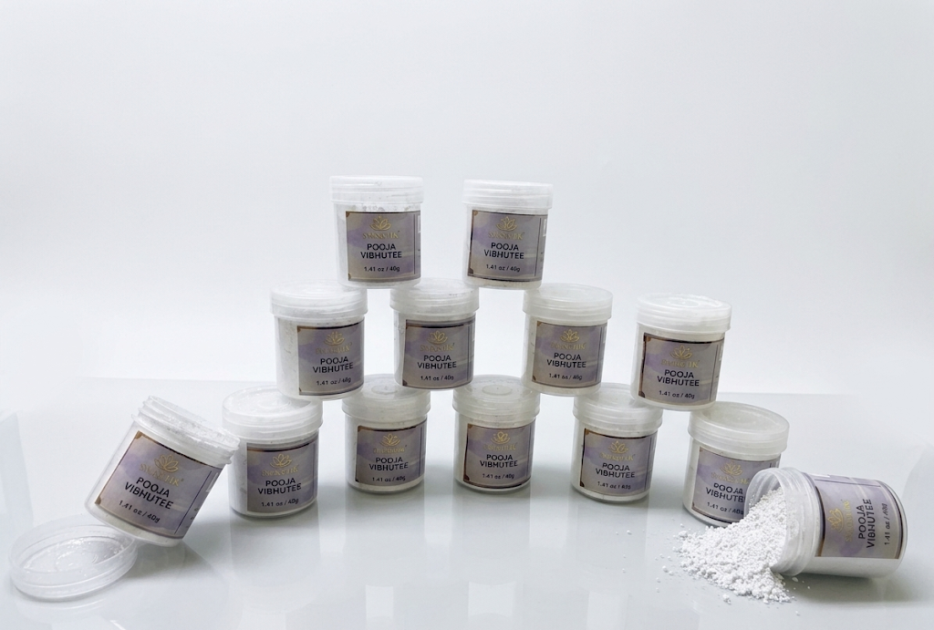 Swastik - Pooja Vibhutee pack of 12 Net Wt: 16.9 oz (480gm)
