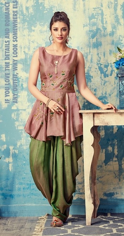 short anarkali suit