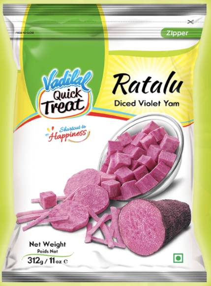 Vadilal Ratalu / Diced Violet Yam - (312g / 11oz)