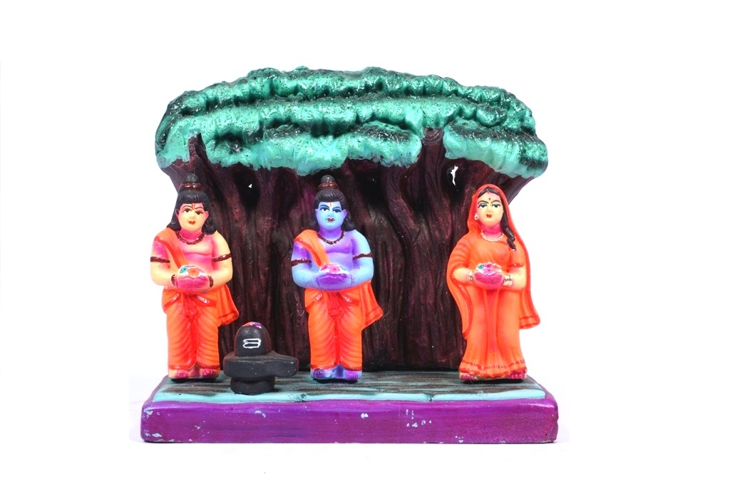 Ram Worshiping Shiva Linga - Rameshwaram Navarathri Golu Doll