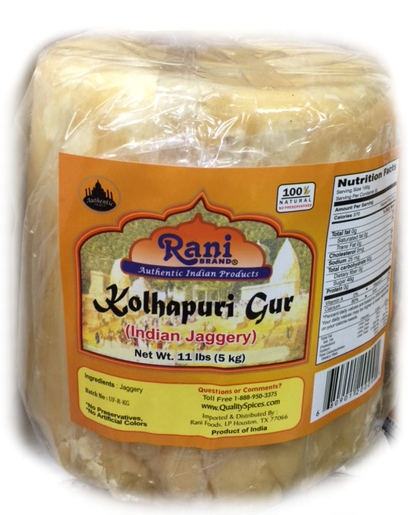 Rani Kolhapuri Gur (Jaggery) 5Kg (11lbs)