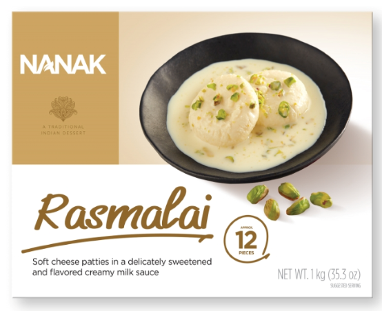 Nanak Rasmalai - 35.3 oz / 1 Kg (Approx 12 Pieces)