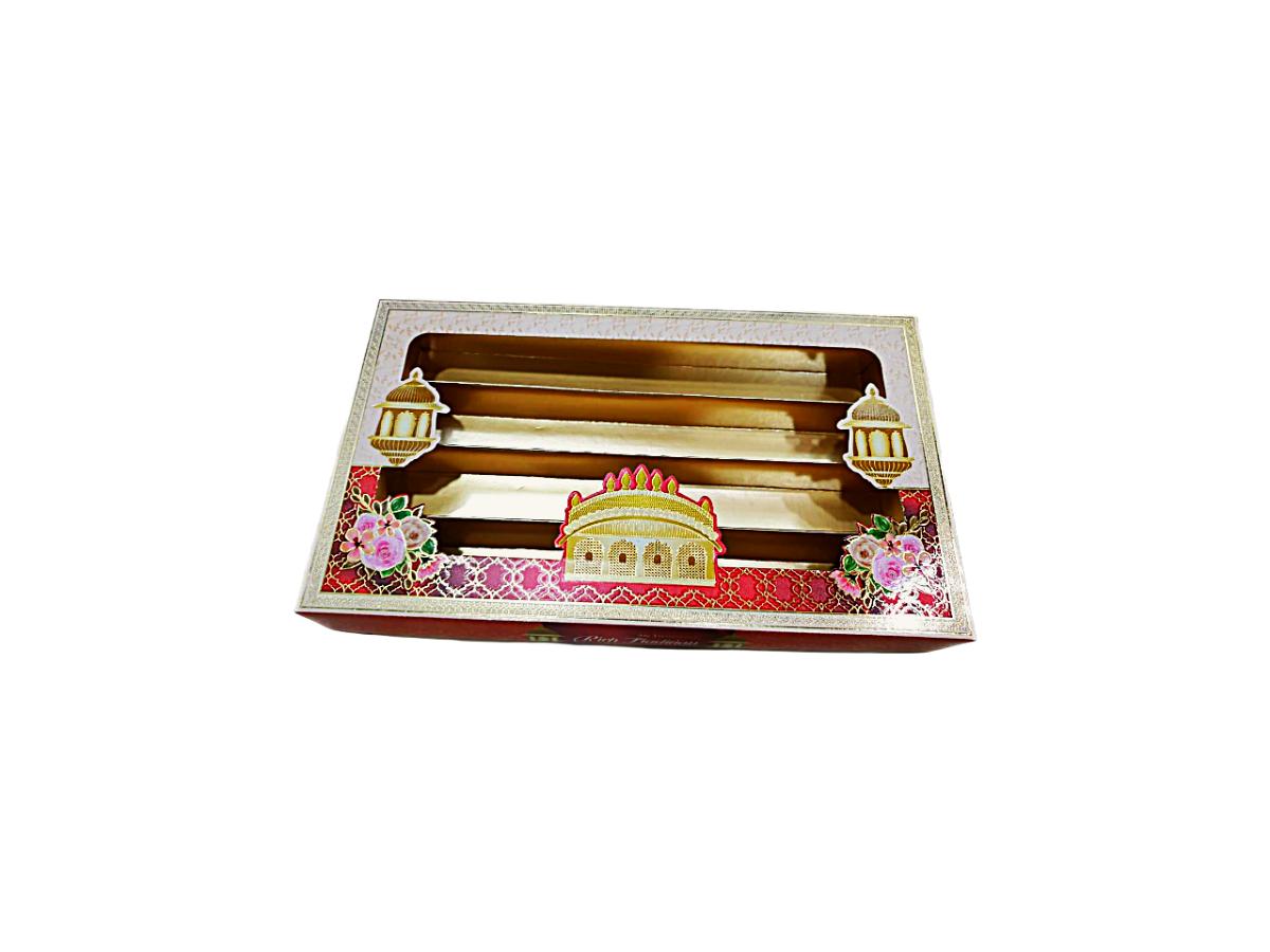 Fancy Traditional Jharokha Design Sweet Box - (500 gms - 1 kg)