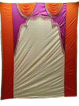 Indian Backdrop Cloth For Festival & Pooja Decor/Wedding & Party Events # 6 Indian Backdrop Cloth For Festival & Pooja Decor/Wedding & Party Events # 6