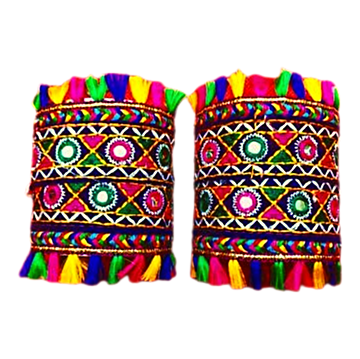 Colorful Navratri Style Traditional Kada in Pair (2 Pcs)