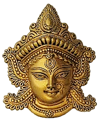 Brass Made Antique Wall Hanging Decor of Maa Durga