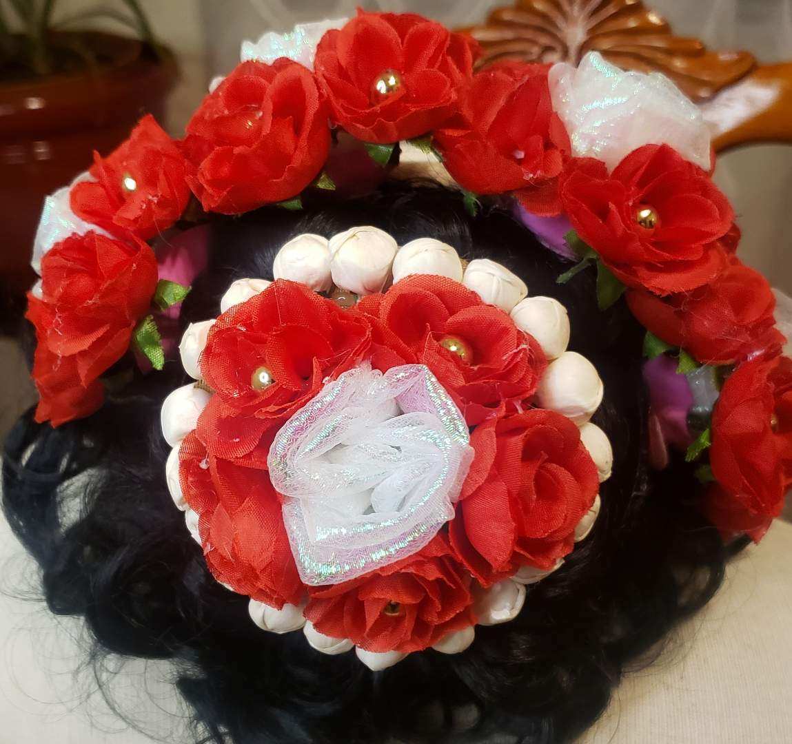 Women Bridal Gajra / Juda with Floral Design #52627 | Buy Hair Accessory Online Women Bridal Gajra / Juda with Floral Design #52627 | Buy Hair Accessory Online