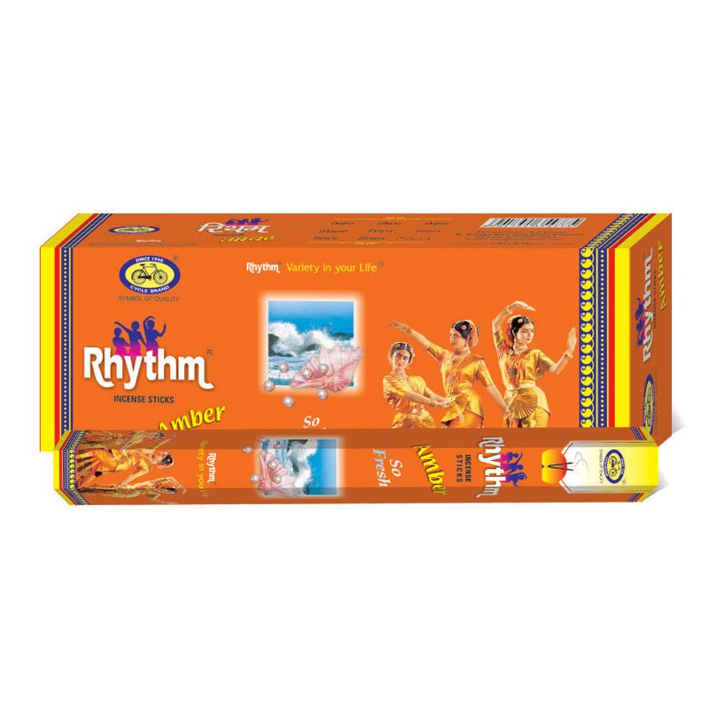 Cycle Brand Rhythm Amber Incense Sticks - 20 Sticks/Pack - 6 Packs/Box Cycle Brand Rhythm Amber Incense Sticks - 20 Sticks/Pack - 6 Packs/Box