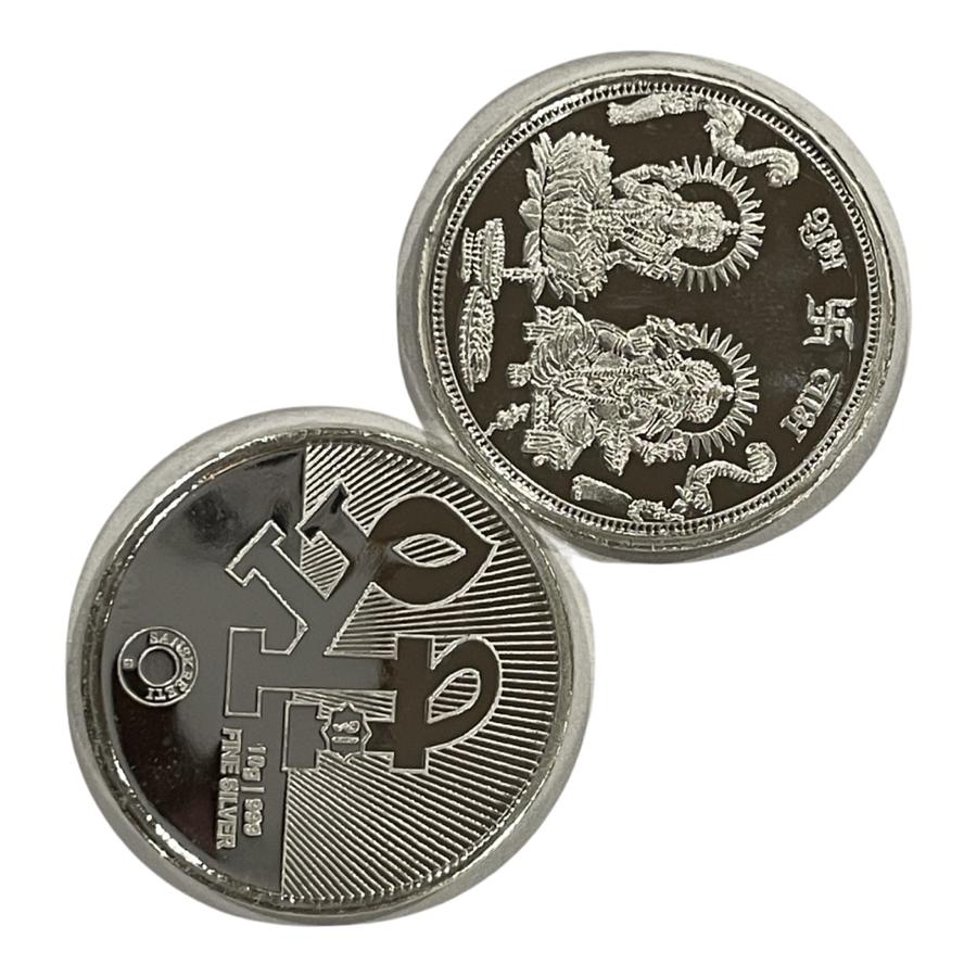 Ganesha Lakshmi Ji Pure Silver (999) 10g Coin