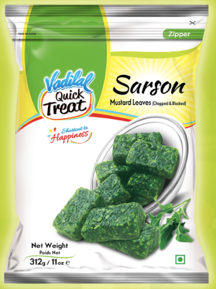 Vadilal Sarson / Mustard Leaves Chopped & Blocked - (312g / 11oz)