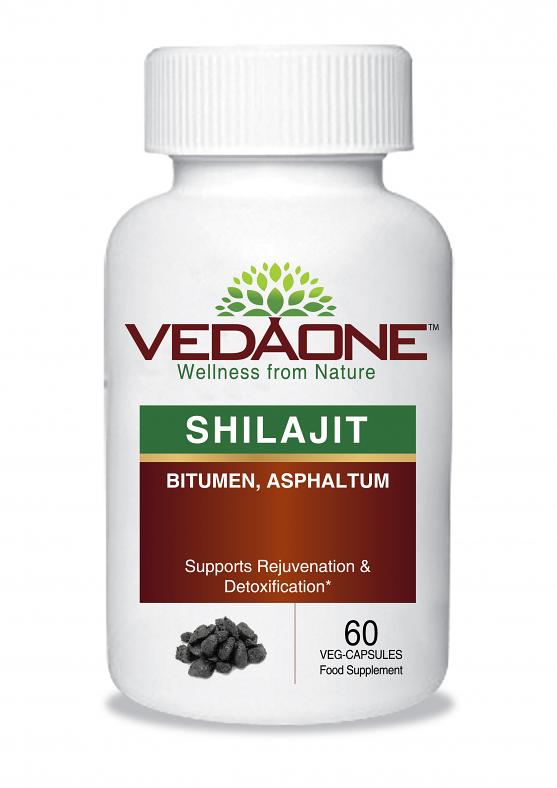 Vedaone Herbal Shilajit 60 Capsules - Rejuvenation & Detoxification Vegan