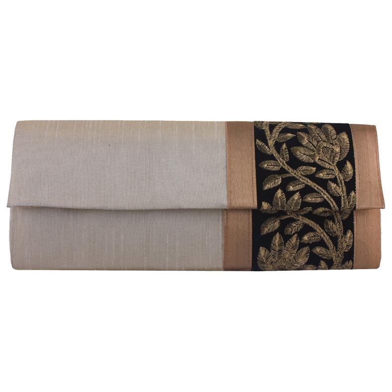Handmade Womens White Clutch Purse Evening Bag