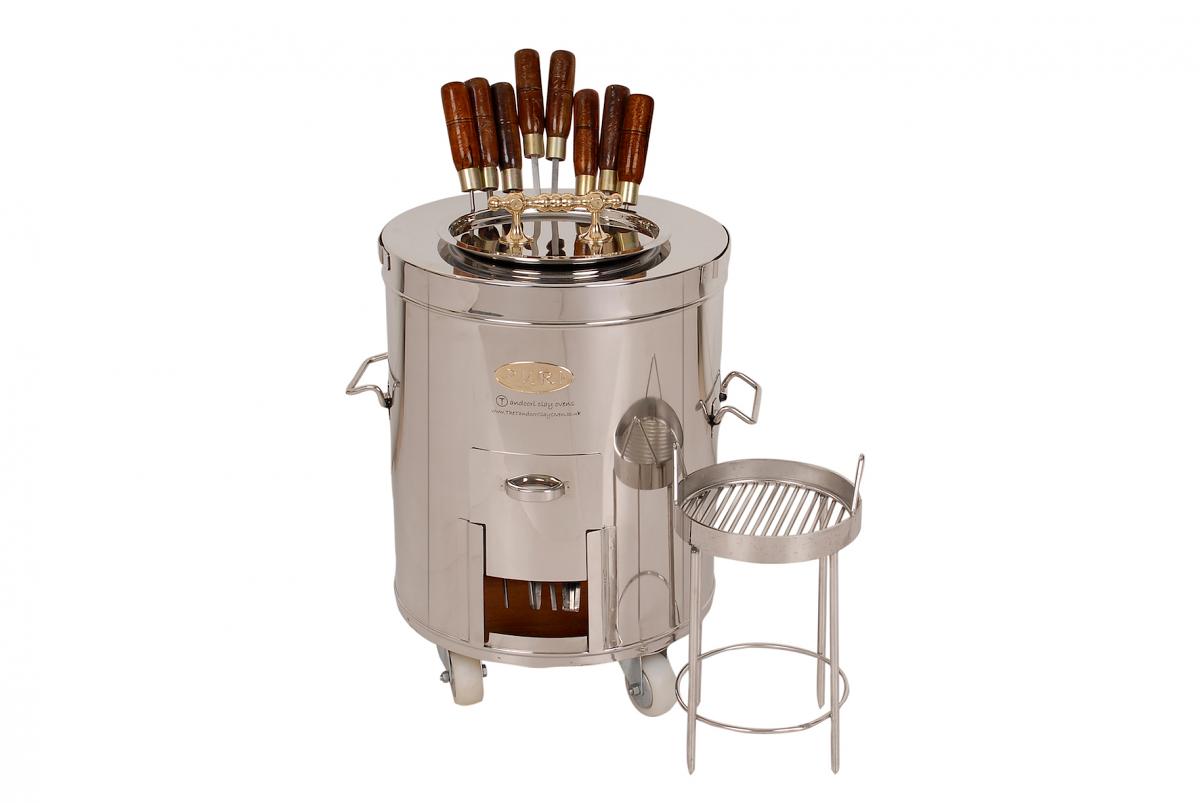 Portable Large Stainless Steel Drum Tandoori Oven for Home SS2 Deluxe Portable Large Stainless Steel Drum Tandoori Oven for Home SS2 Deluxe