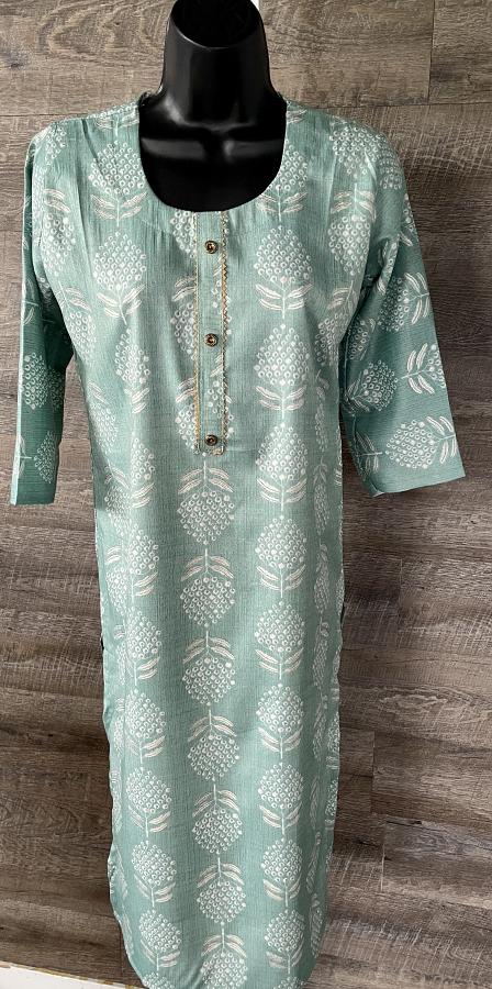 Light Green Printed Pure Soft Rayon Kurti (Budget Friendly) Light Green Printed Pure Soft Rayon Kurti (Budget Friendly)