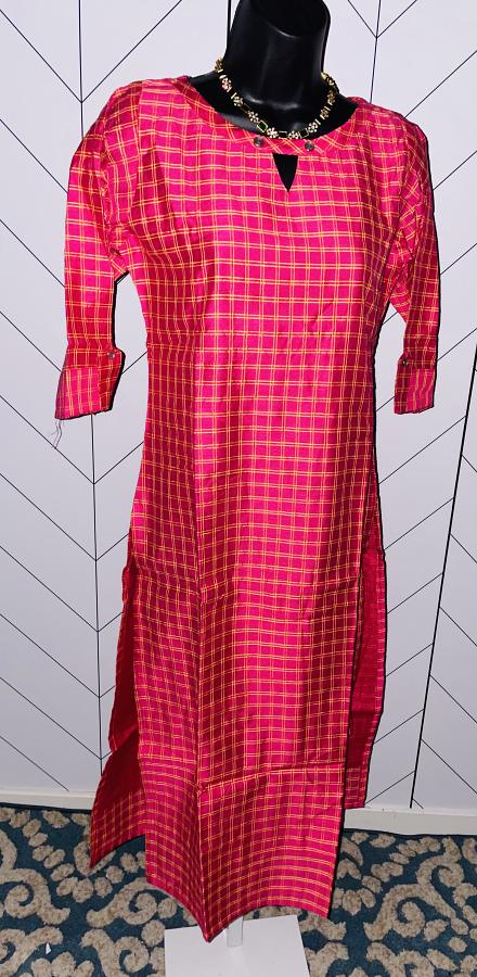 Buy Dishani Cotton Kurtis for Women with Pocket, 3/4th Sleevs & Knee  Length, Fine Prints Pure Cotton | Stylish & Trendy Straight Kurtis  -(Multicolor, DFI_TL_625_XXL) at Amazon.in