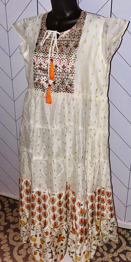 Designer Long White Gown (Sizes XL & 2XL)