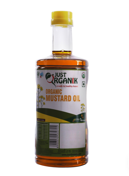 Just Organik Organic Mustard Seed Oil, Cold Pressed, Unrefined, 1 Liter Just Organik Organic Mustard Seed Oil, Cold Pressed, Unrefined, 1 Liter