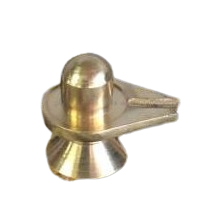 Brass Golden Shivling Daily Pooja at Home Temple - 6"