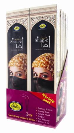Cycle Brand Premium Shan E Taj Incense Sticks- 20 sticks/pack-12 Packs/Box Cycle Brand Premium Shan E Taj Incense Sticks- 20 sticks/pack-12 Packs/Box