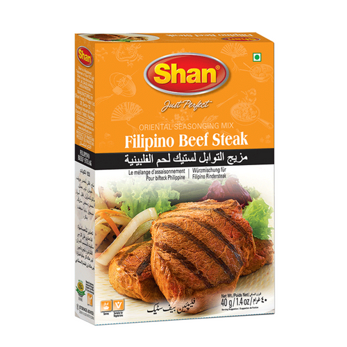Shan Filipino Beef Steak Oriental Seasoning Mix 1.41 oz (40g) Shan Filipino Beef Steak Oriental Seasoning Mix 1.41 oz (40g)