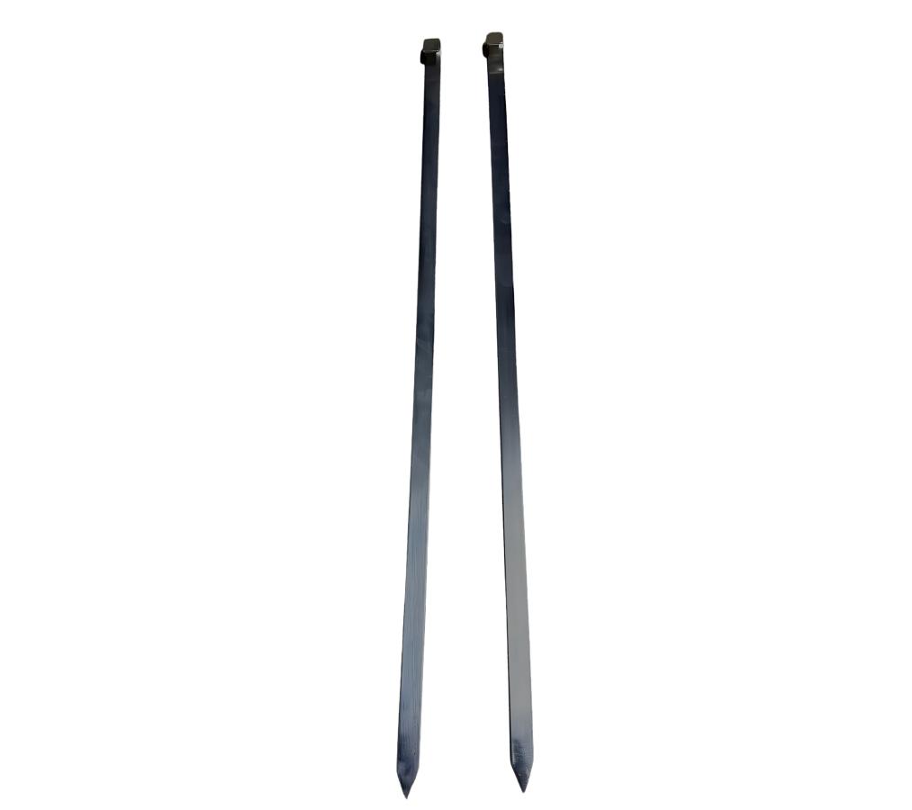 Stainless Steel BBQ Kabob Skewers – Flat Design (1 Pc)