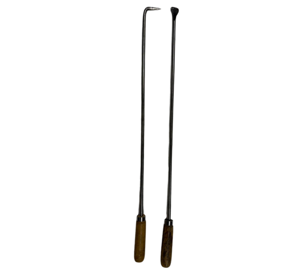 Roti / Bread Wood Handle Tandoor Skewers Pair for Tandoori