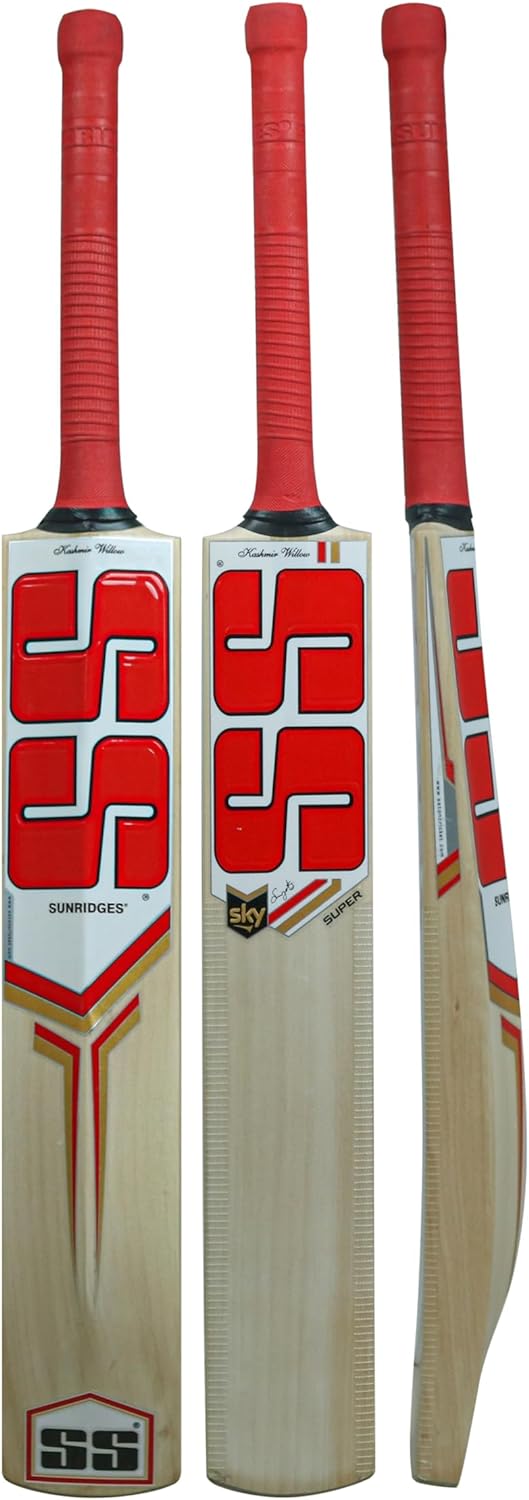 SS Sky Power Premium Cricket Kashmir Willow Leather Ball Cricket Bat SS Sky Power Premium Cricket Kashmir Willow Leather Ball Cricket Bat