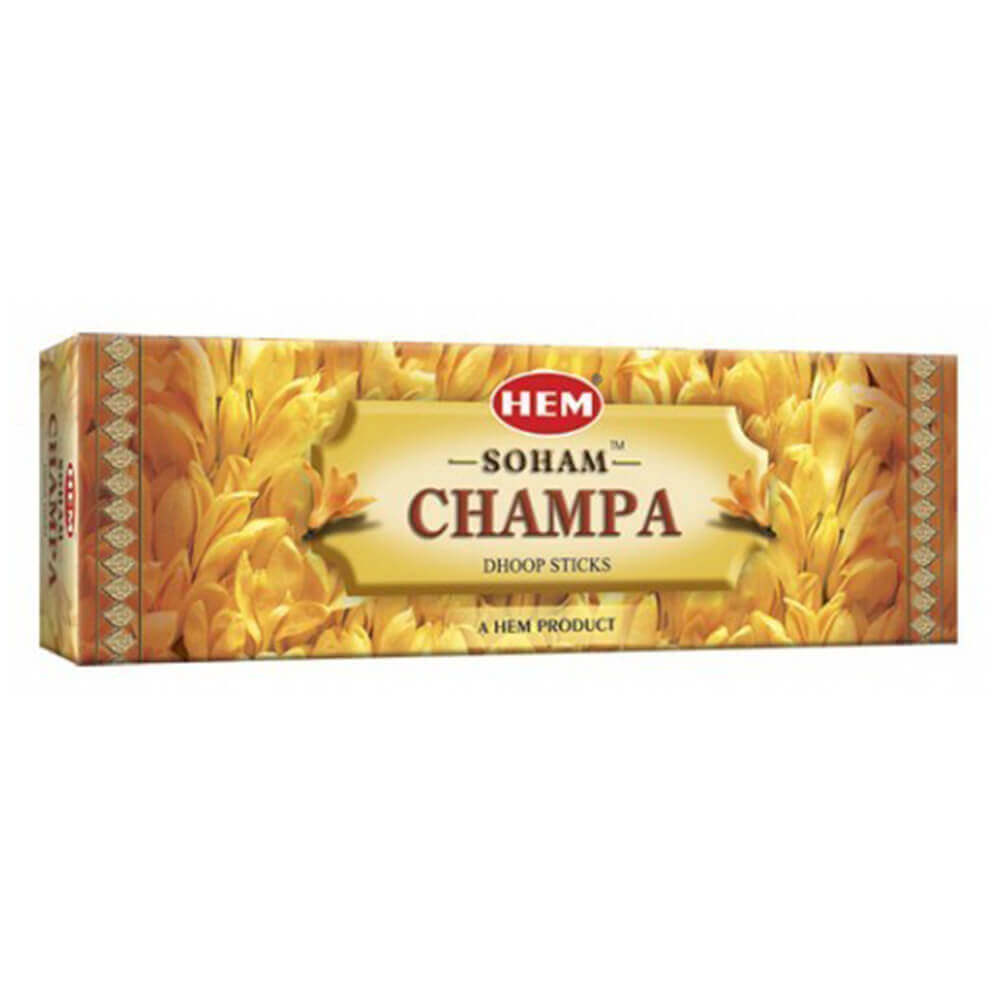 Hem Soham Champa Dhoop Sticks (Pack of 12)
