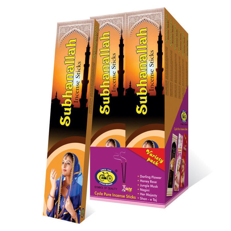 Cycle Brand Premium Subhanallah Incense Sticks-20 sticks/pack-12 Pack Box Cycle Brand Premium Subhanallah Incense Sticks-20 sticks/pack-12 Pack Box