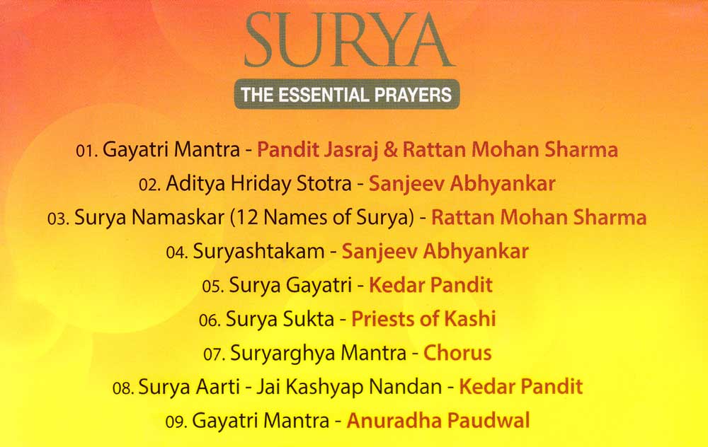 Surya - The Essential Prayers CD (Strumm)