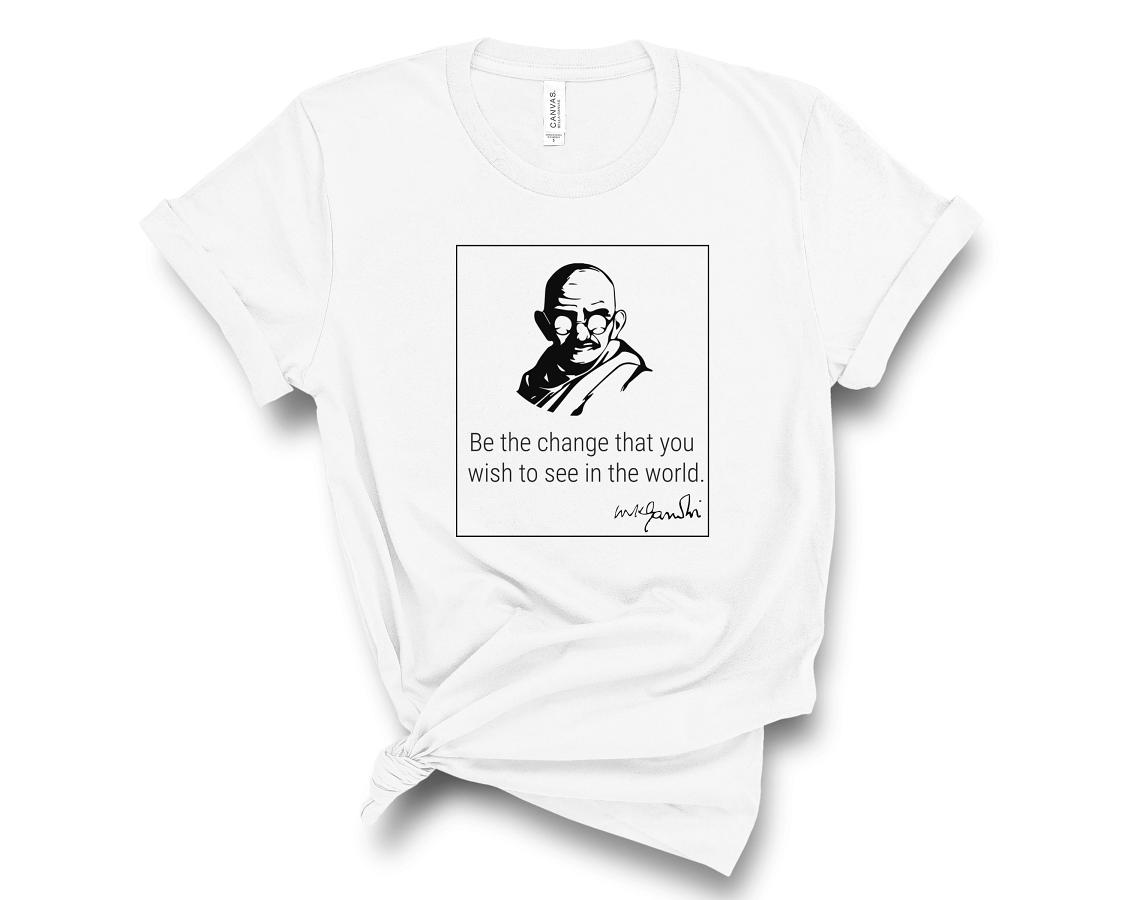 Mahatma Gandhi Quote Unisex T-shirt #52109 USA
