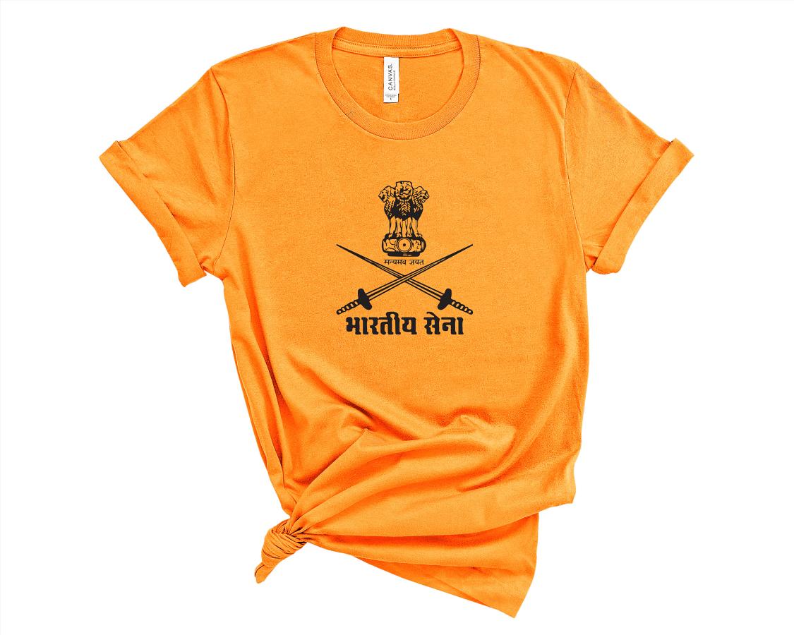 Indian Army Logo Unisex Tshirt #52351 | Buy Men Top Online