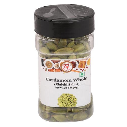 TAJ Cardamom Green Cardamom, Whole Pods, Indian Elaichi, 2oz (56g)