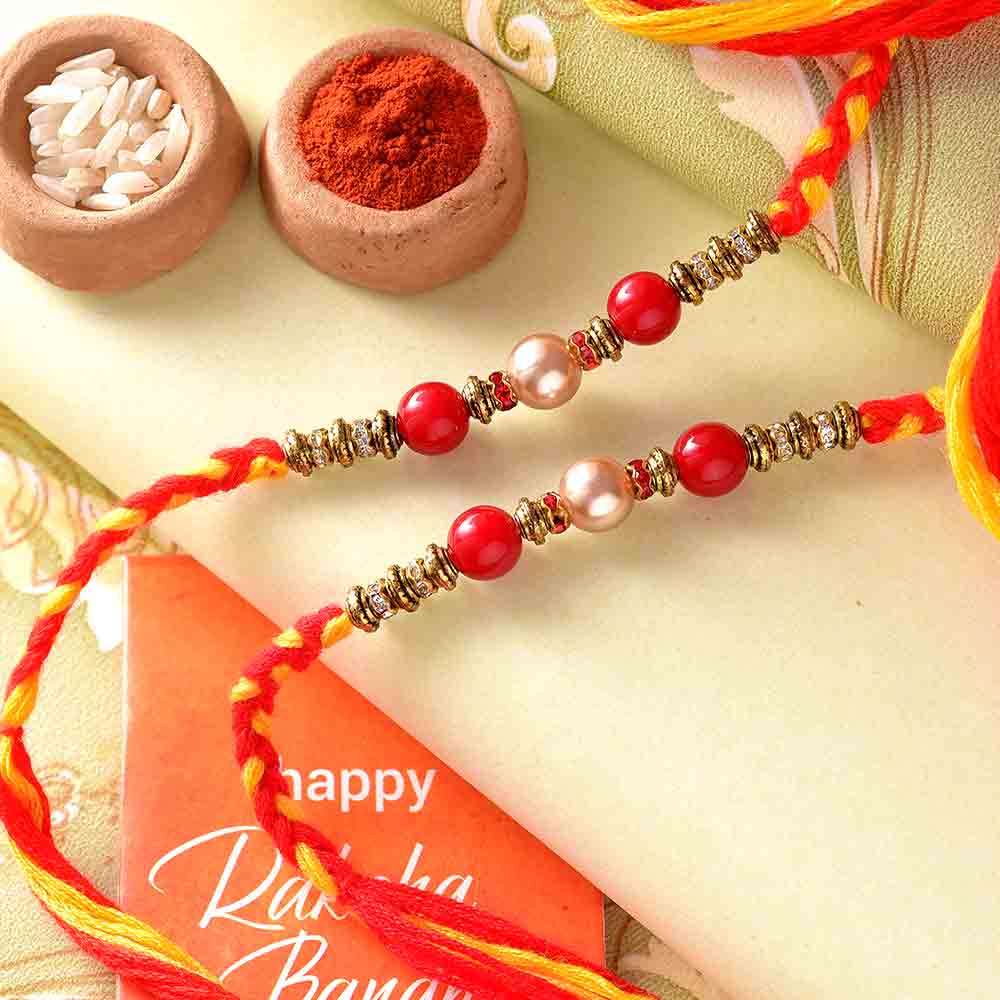 Pearl Rakhis-Set of 2